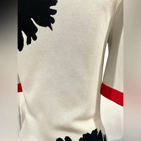 Alexander McQueen white Intarsia knit top, size S, Red/black, EUC - Picture 12 of 14